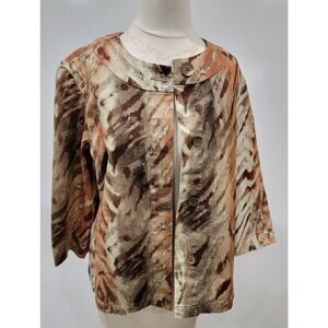 Addition by Chico's Size 1 Button Up Jacket Cardigan Blazer Y2K Sophisticated